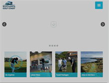 Tablet Screenshot of golfeastlothian.com